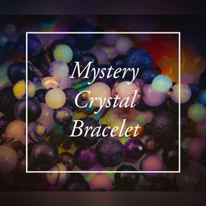 Three Mystery Handmade Real Crystal Bracelet - Round Stone Beads